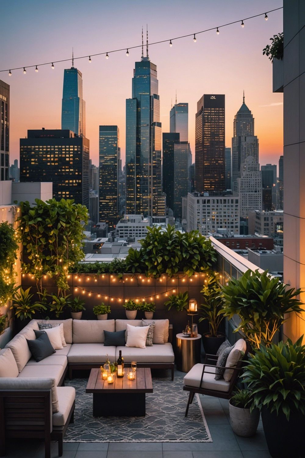 Rooftop Patio with City View