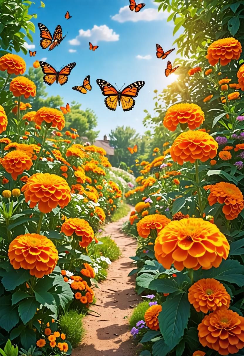 Building a Butterfly Garden with Marigolds