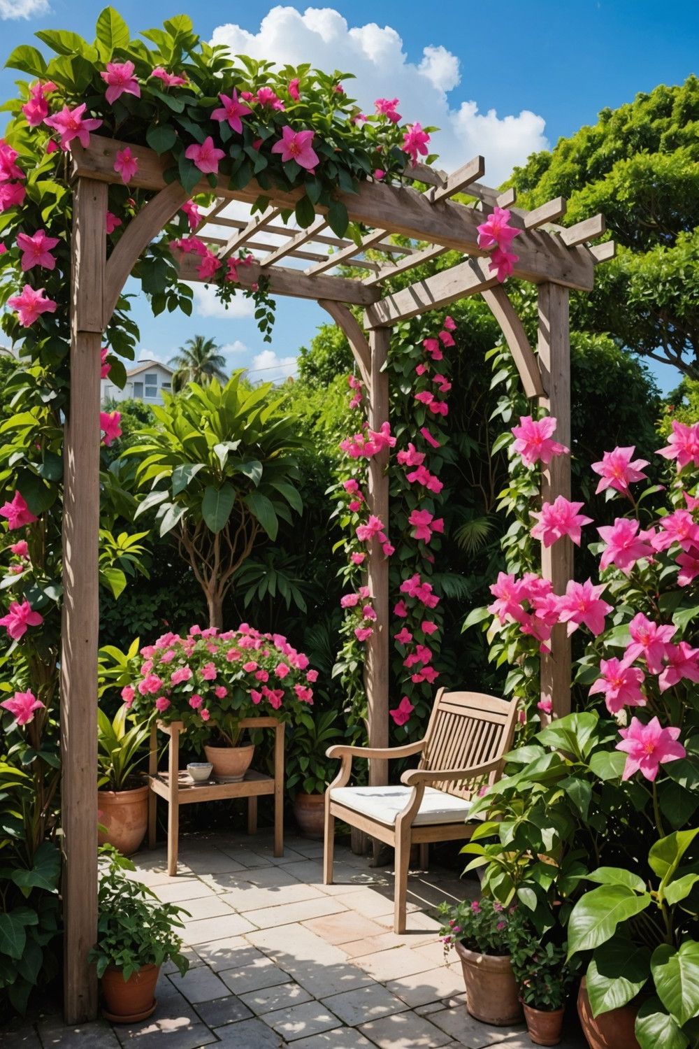 Incorporate a Trellis with Climbing Plants and Vines