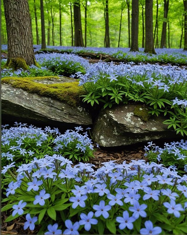 Wild Blue Phlox (Phlox divaricata)