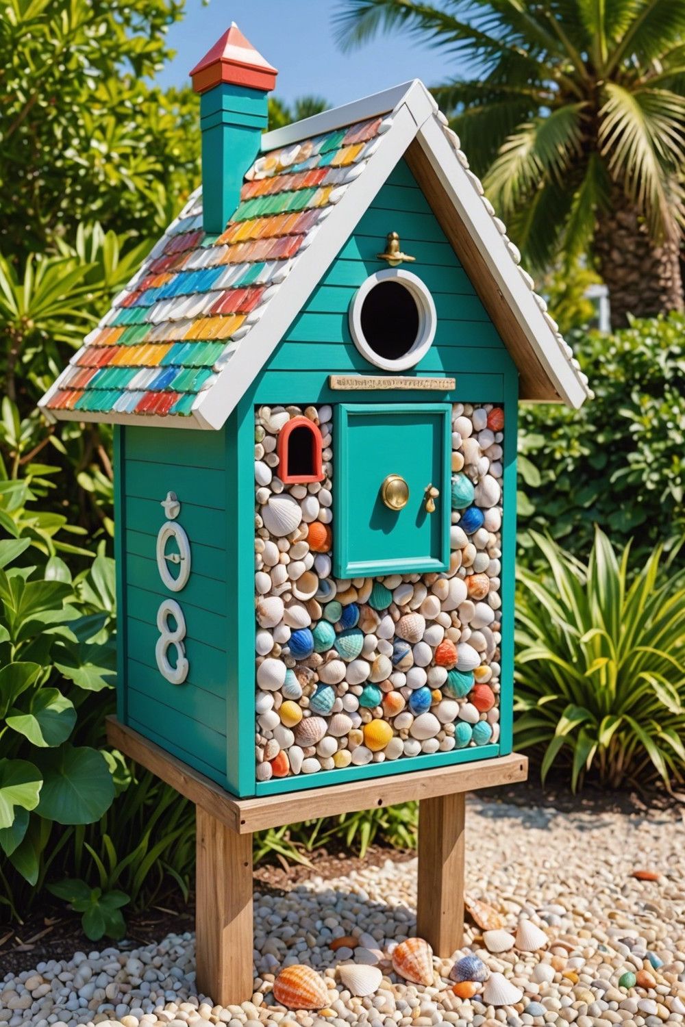 Seashell Adorned Coastal Cottage