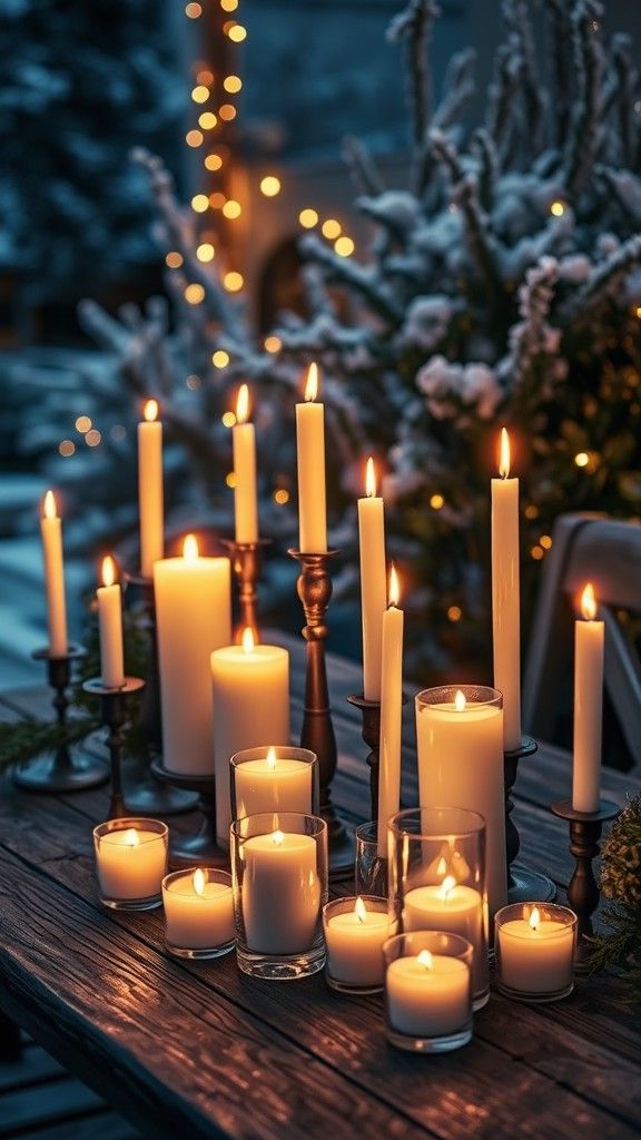 Candles in Various Sizes for Soft Lighting