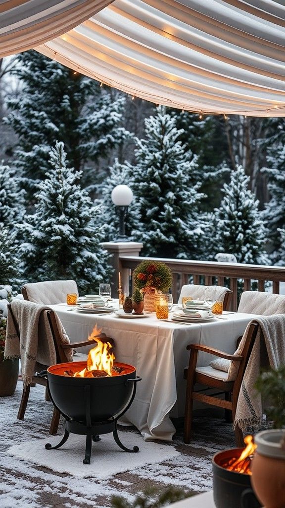 Dining Under a Canopy or Tent