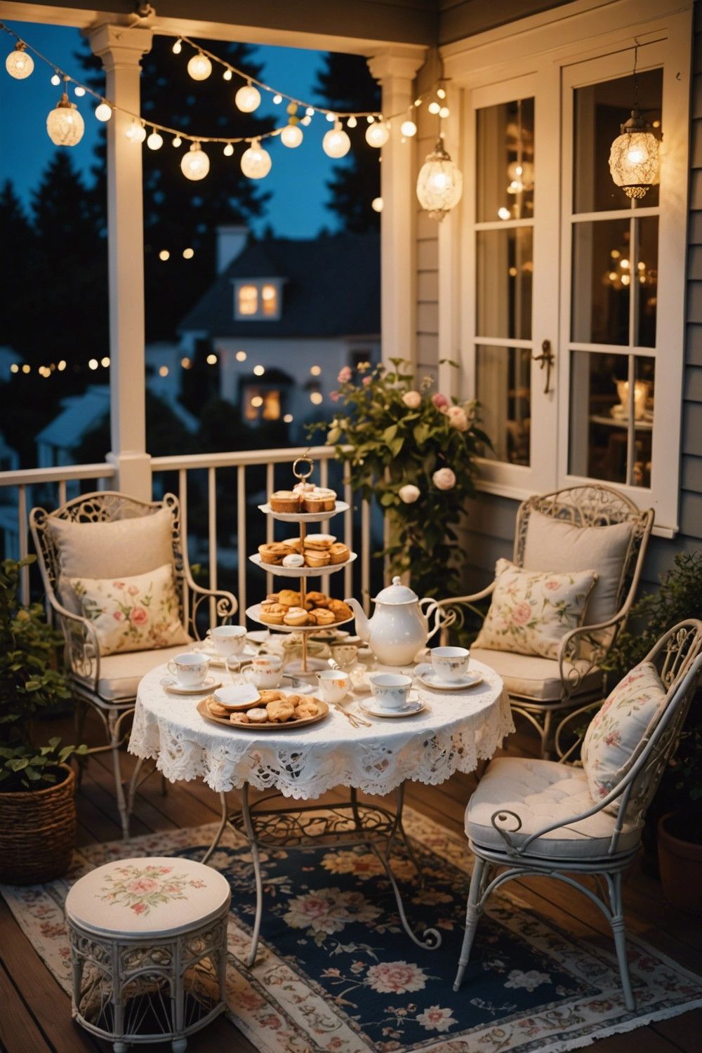 Balcony Tea Party Nook