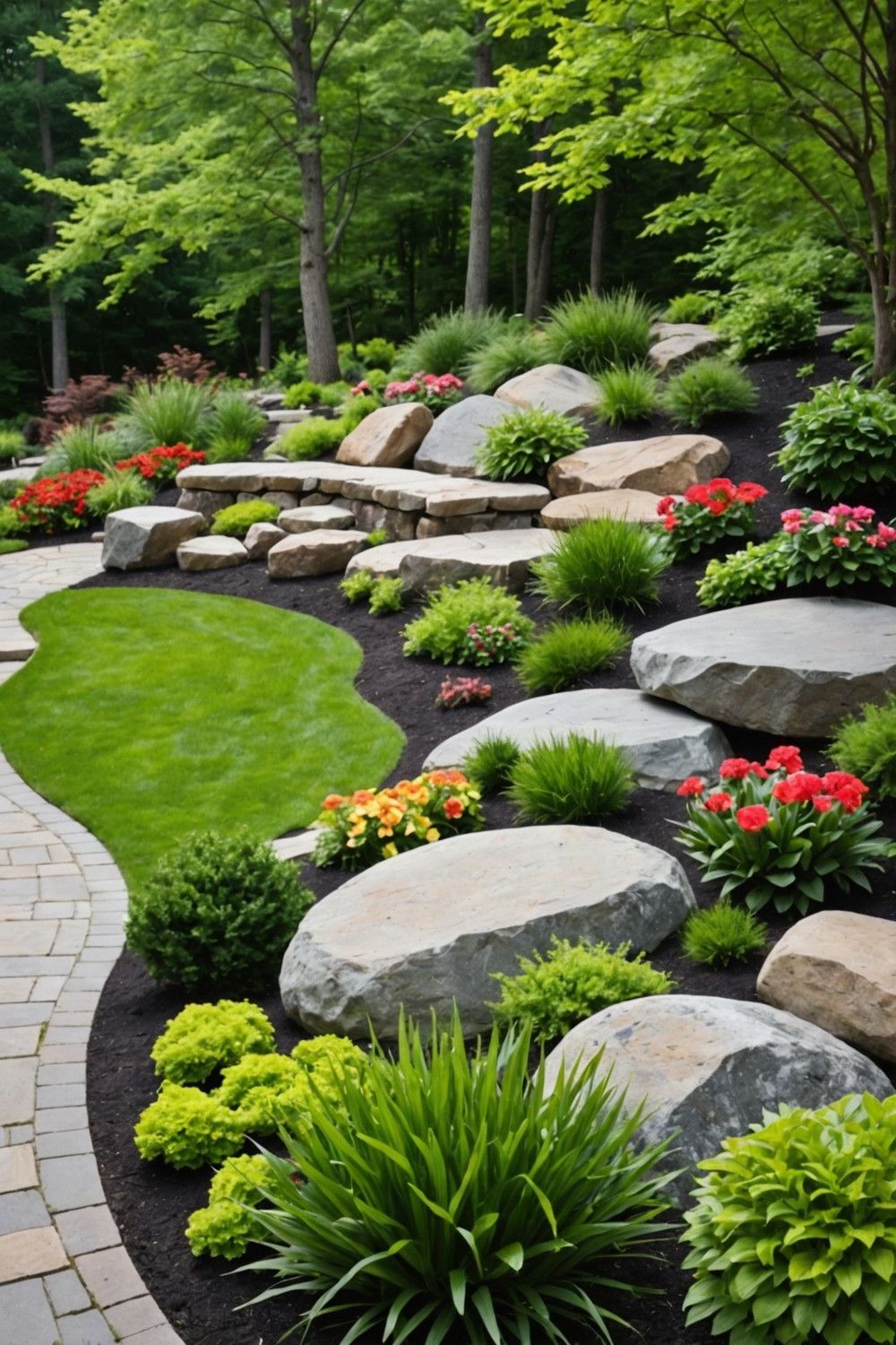 Use Boulders to Define Outdoor Spaces