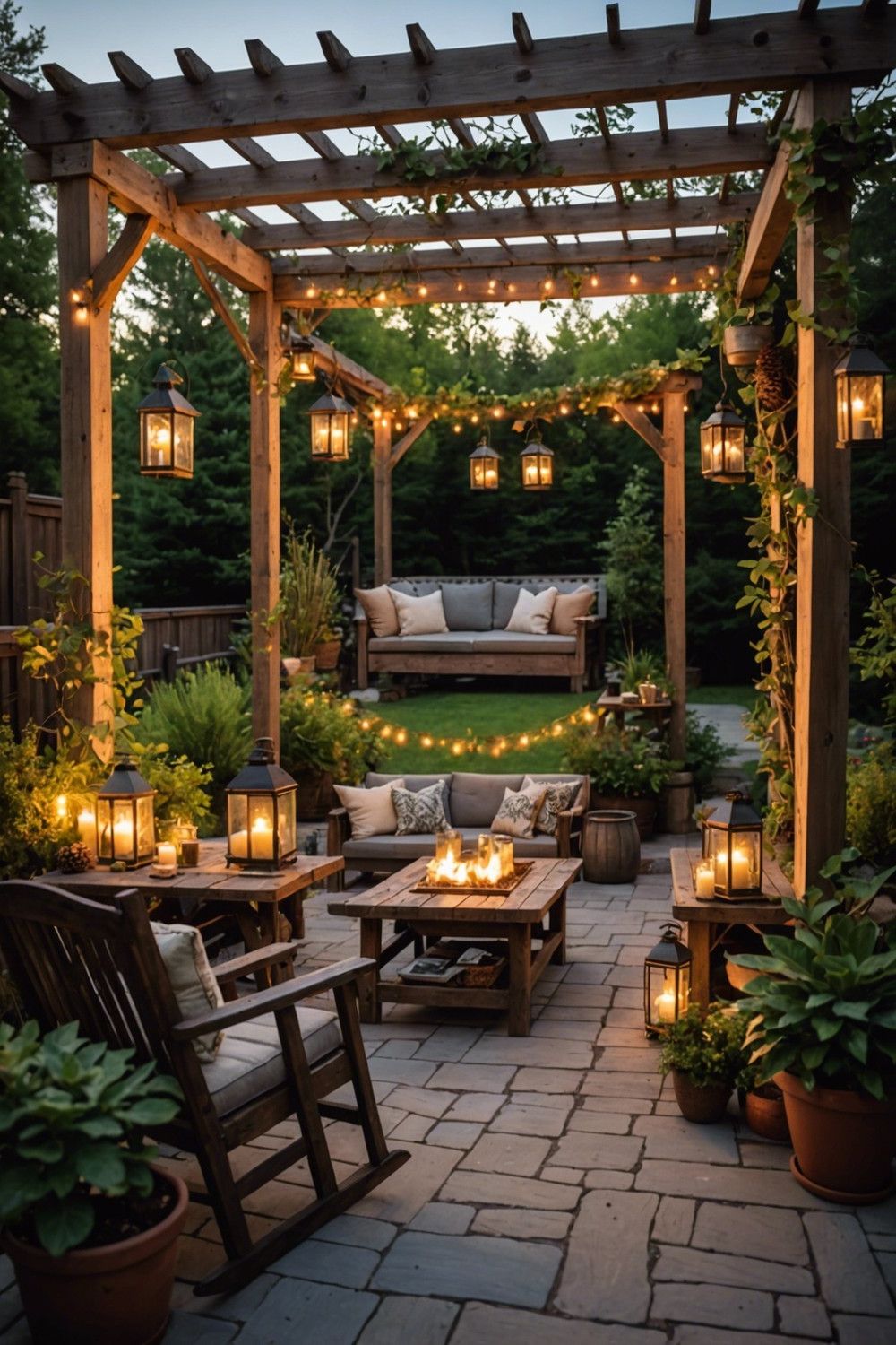 Rustic Outdoor Furniture and Decor