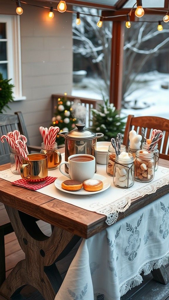 Hot Chocolate Bar Setup