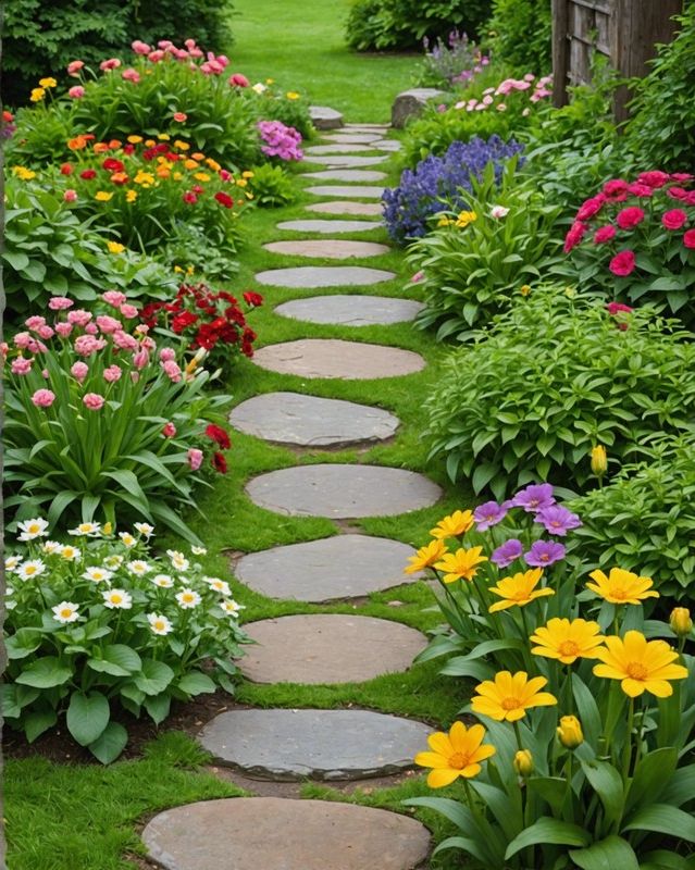 Stone Slab Stepping Stones