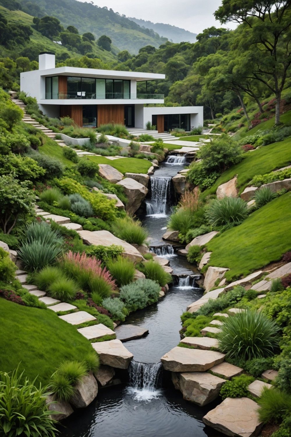 Rainwater Harvesting Systems for Hillside Landscaping