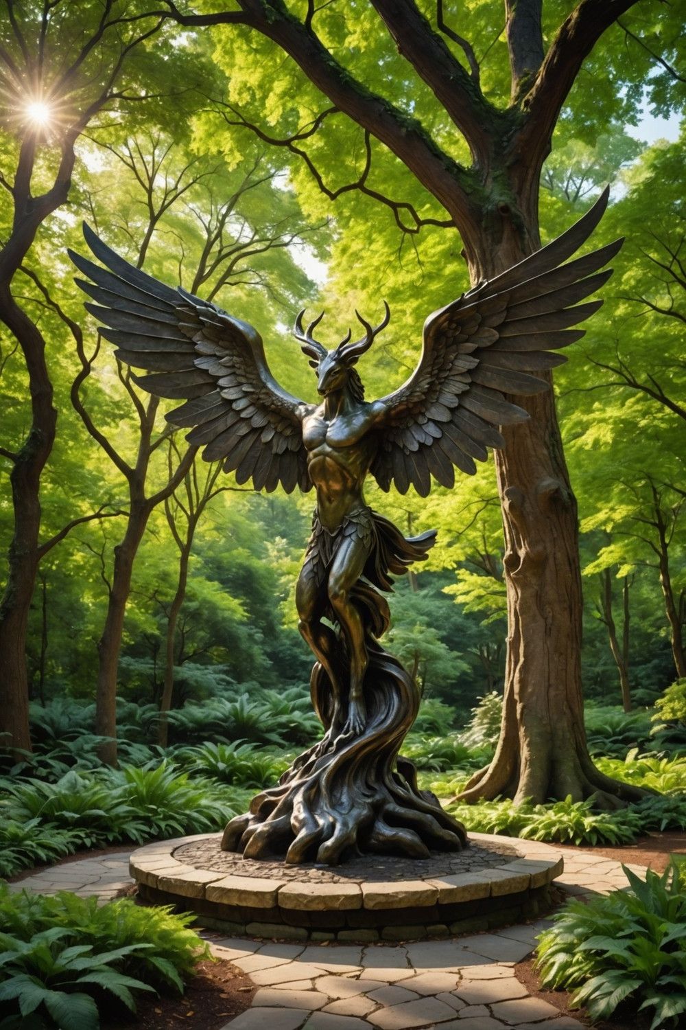 Incorporate a Statue or Sculpture for Visual Interest