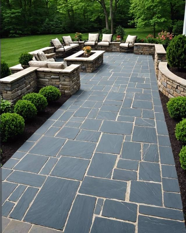 Bluestone Patio with Natural Stone Elegance