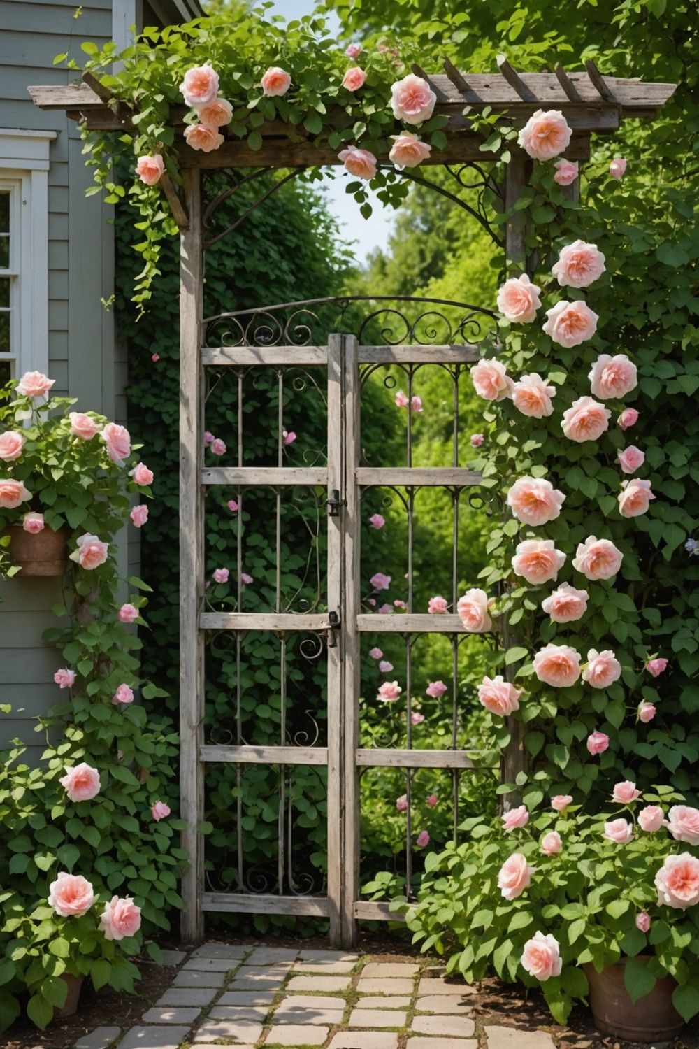 Vintage Trellis for Climbing Plants