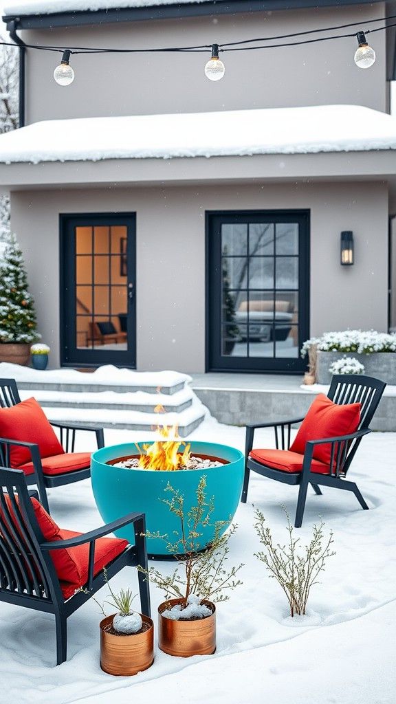 Bold Color Accents Against Neutral Backgrounds