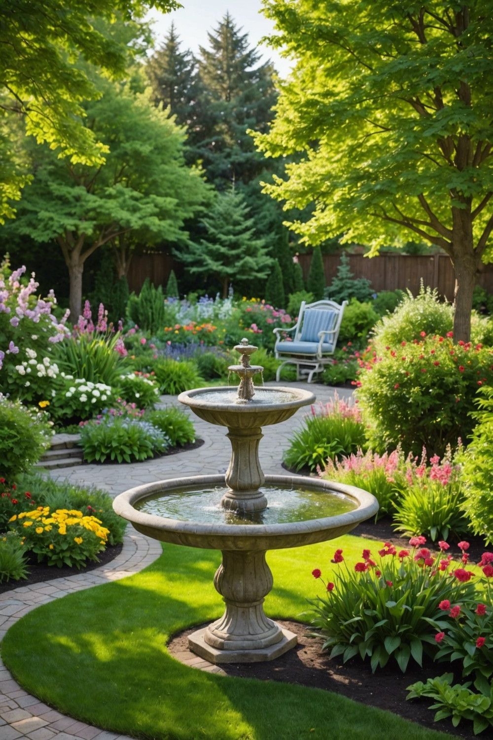 Lush Green Lawns and Gardens