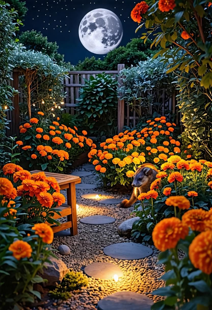 Designing a Marigold Moon Garden