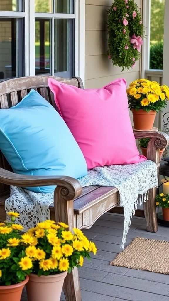 Brightly Colored Pillows