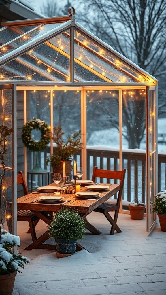 Pop-Up Greenhouses for Dining