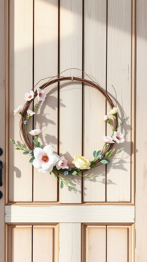 Watercolor Painted Wreath