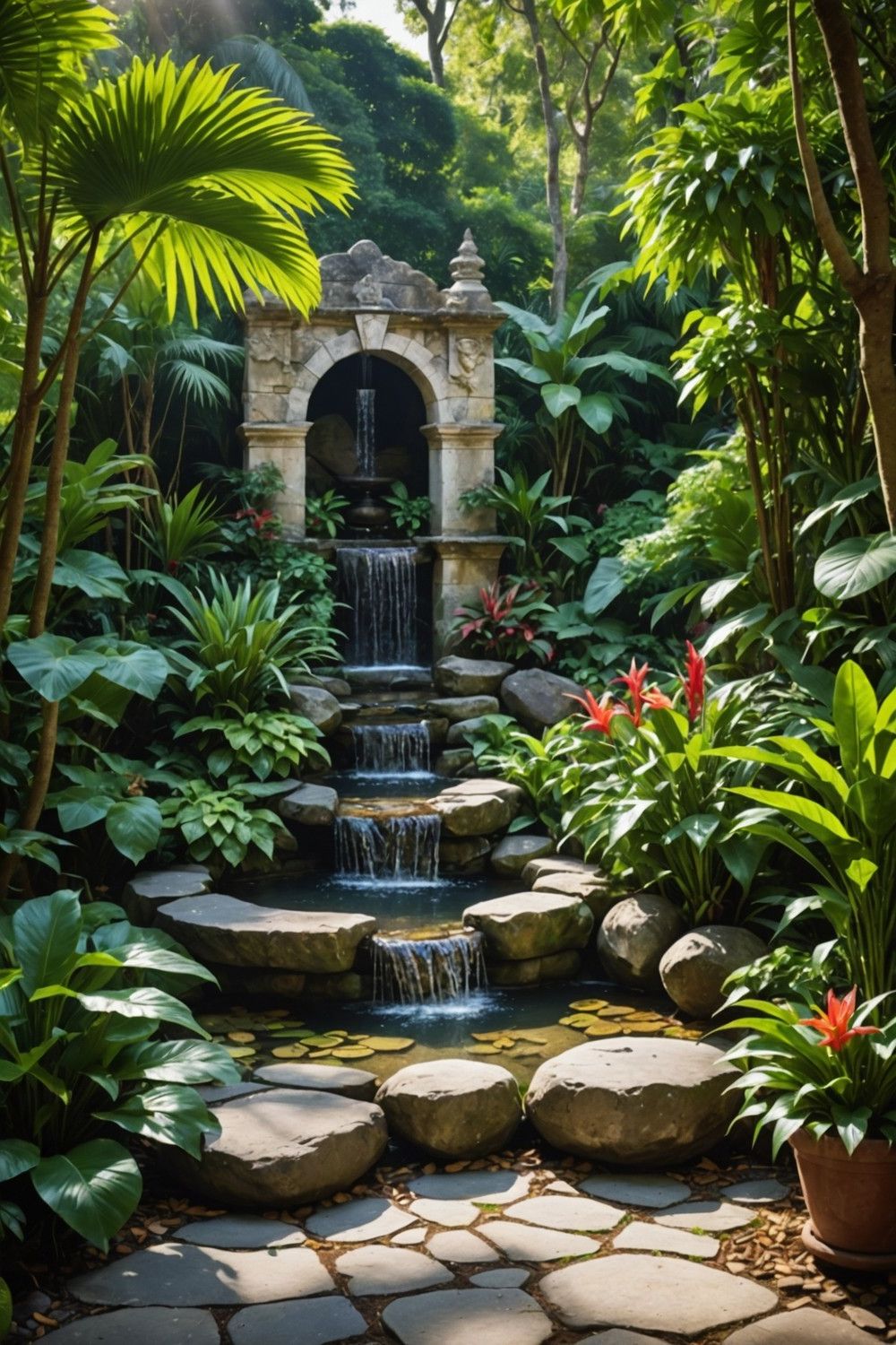 Natural Stone Water Feature