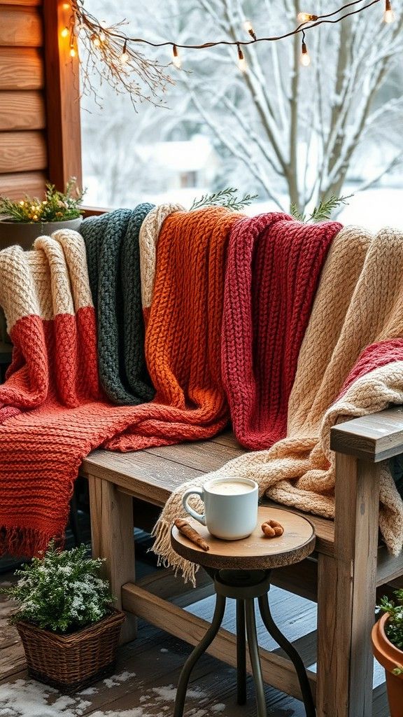 Add Cozy Blankets and Throws