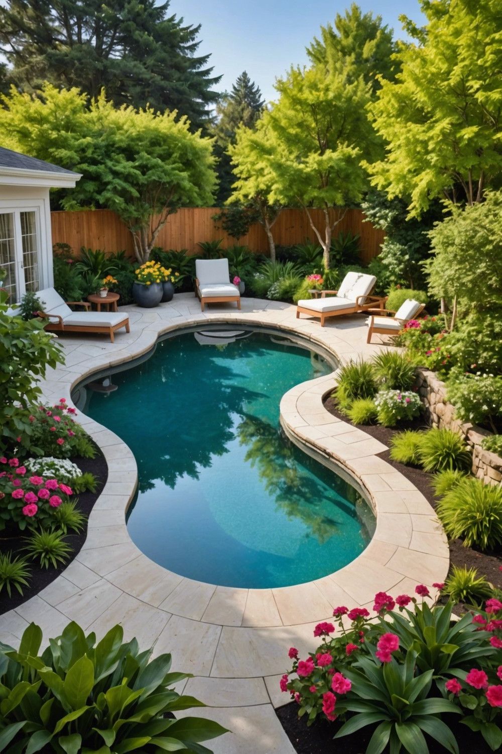 Compact Curved Decks for Small Yards