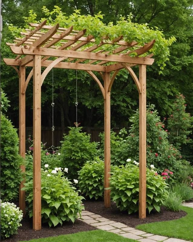 Install a trellis or arbor.
