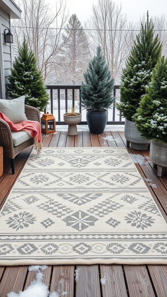 Outdoor Rugs with Nordic Patterns