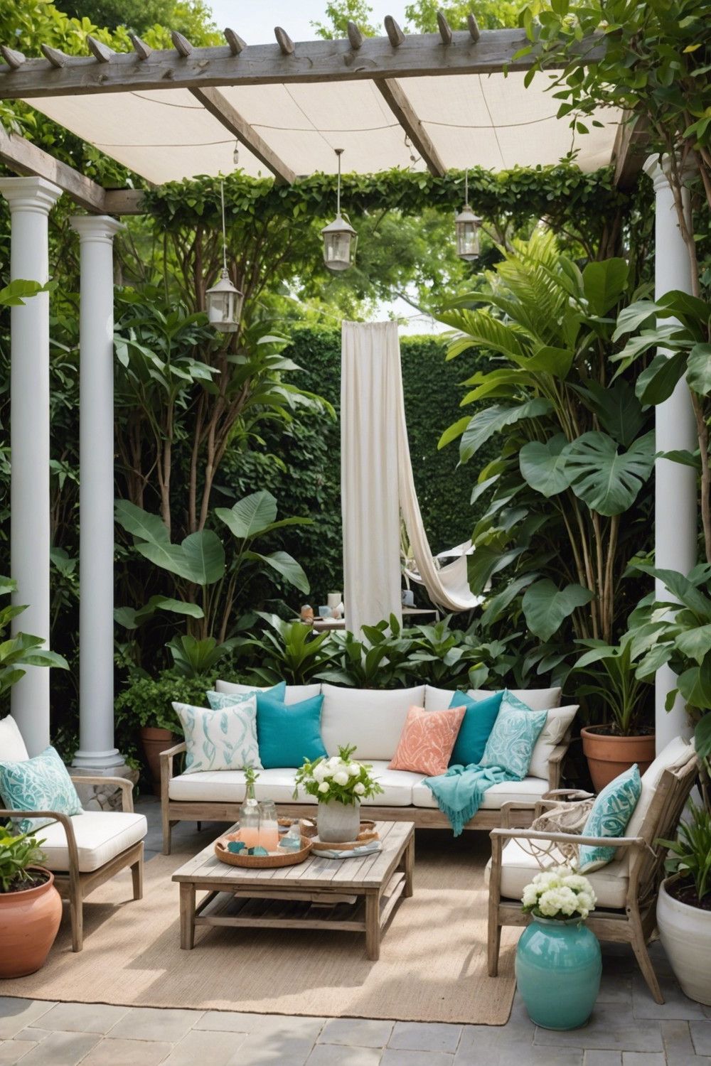 Coastal Chic with Sailcloth Canopy