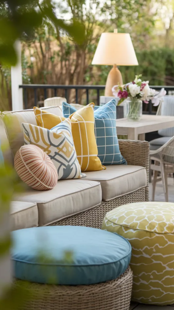 Consider Weatherproof Accent Pillows