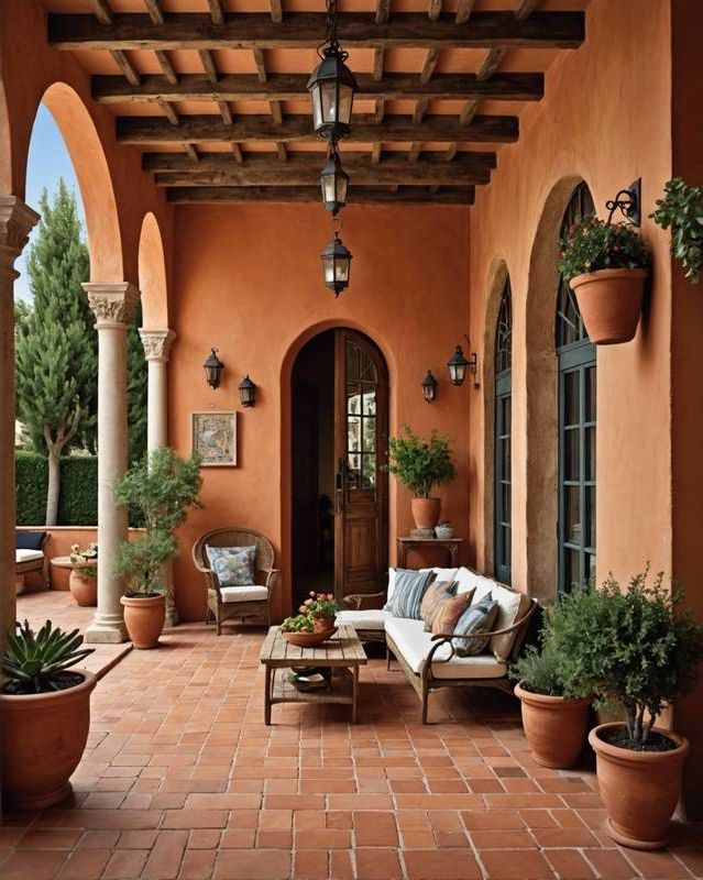 Mediterranean Haven with Terracotta Tiles