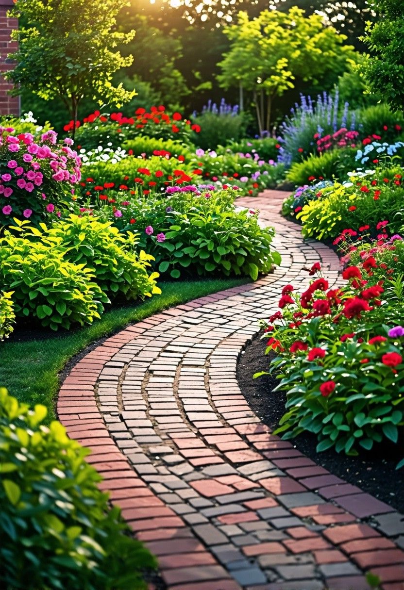 Curved Brick Paths