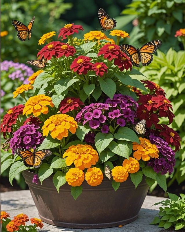 Butterfly Paradise: Create a Coleus Container with Butterfly-Friendly Flowers