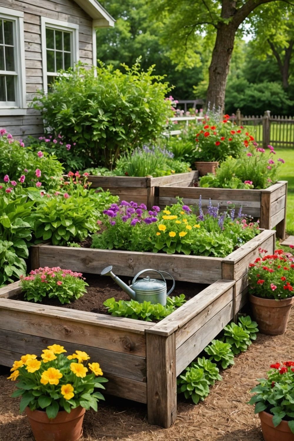 Rustic Raised Garden Beds