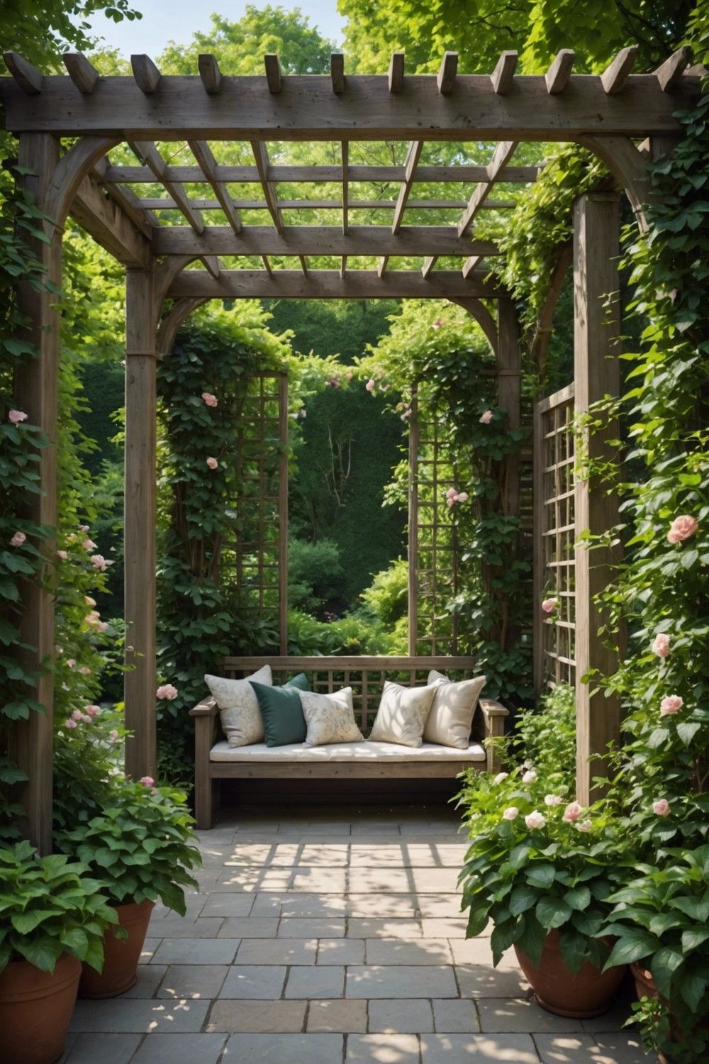 Privacy-Focused Pergola