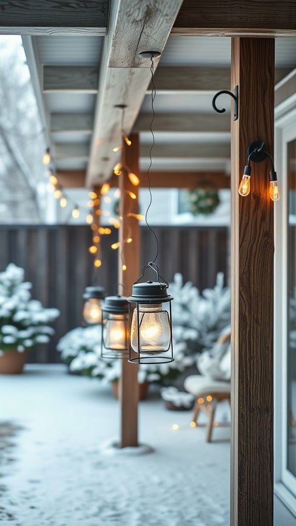 Apply Hooks for Hanging Lanterns and Lights