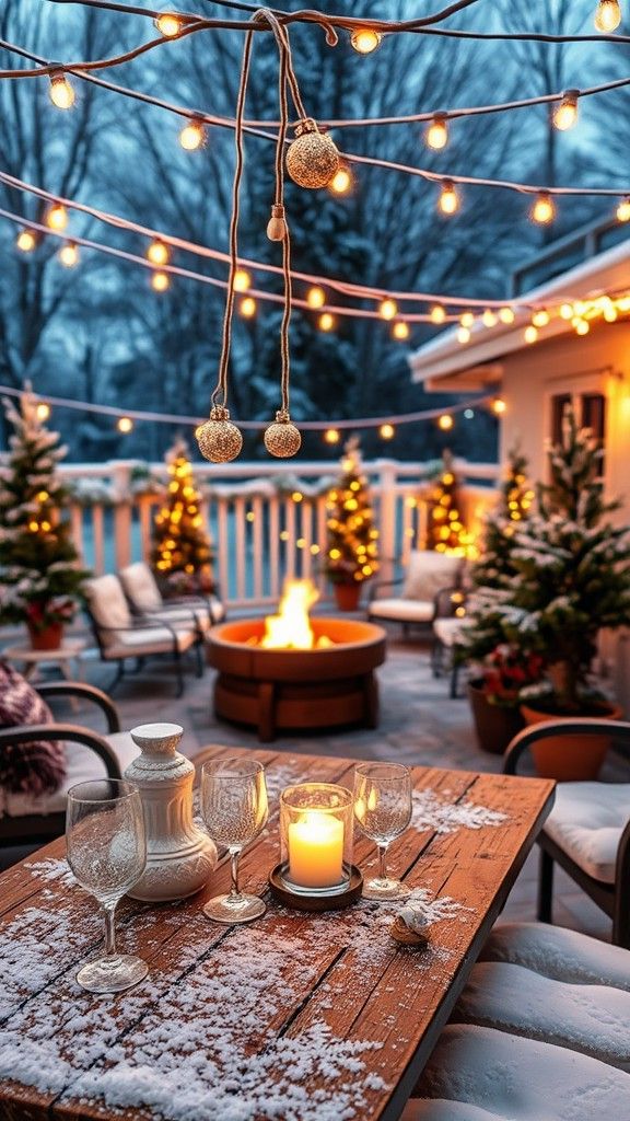 Festive String Lights for Ambiance