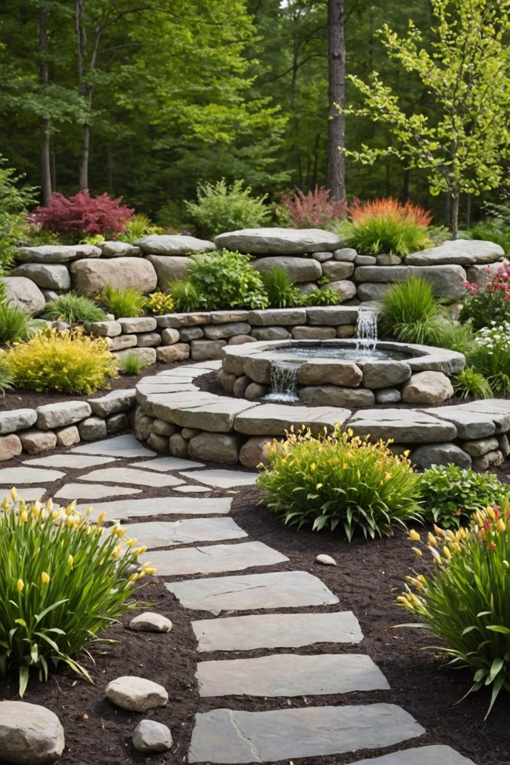Create a Boulder Seating Wall