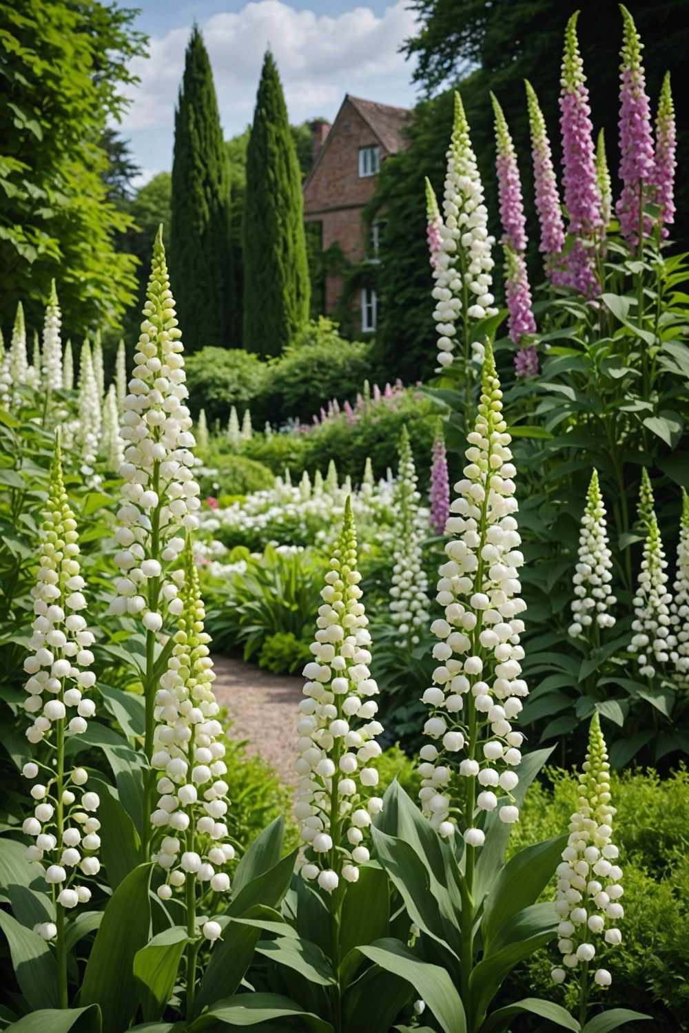 Combine Lily of the Valley with Foxgloves for a Dramatic Garden Statement