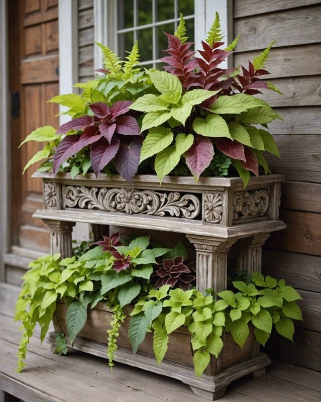 Whimsical Wooden Planter Design