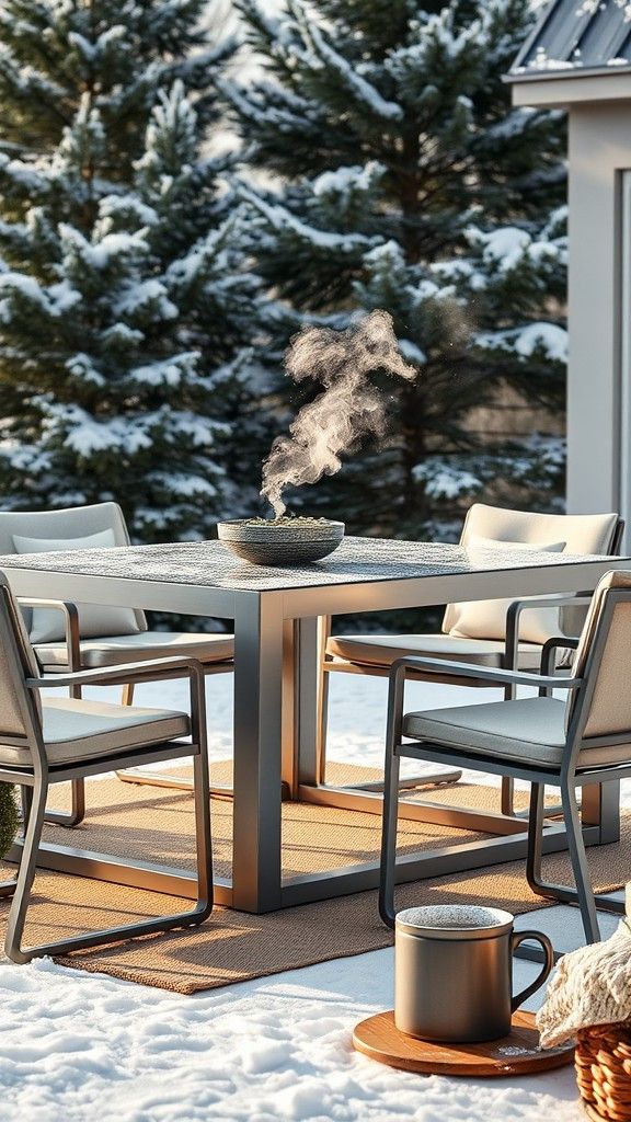 Aluminum Frame Dining Sets