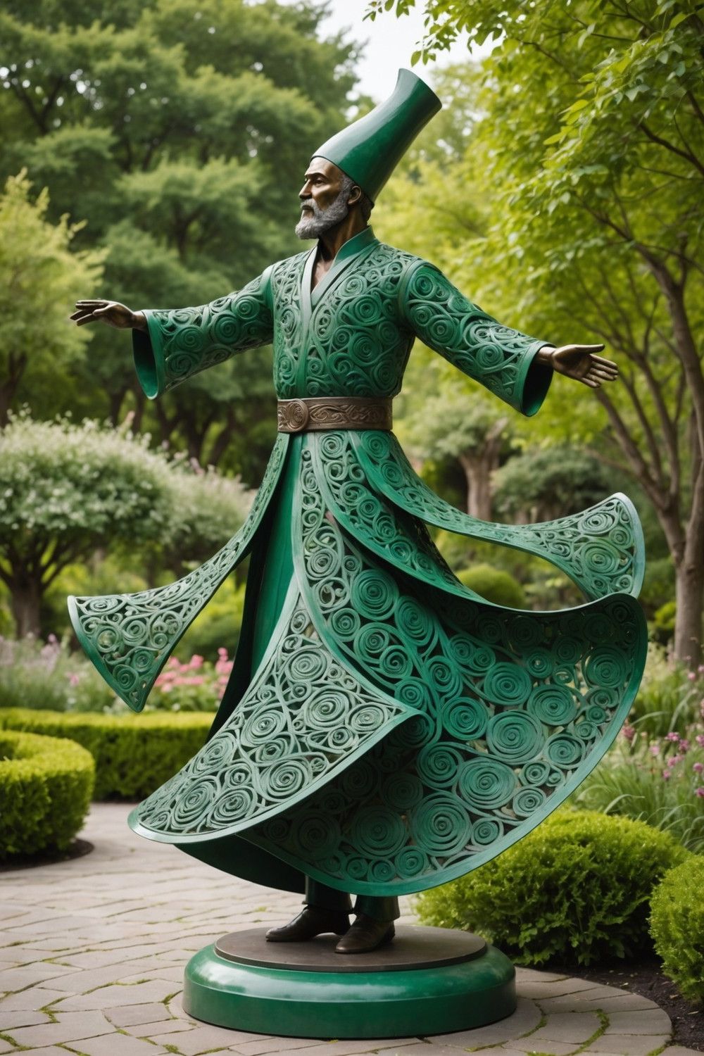 Whirling Dervish Metal Sculptures