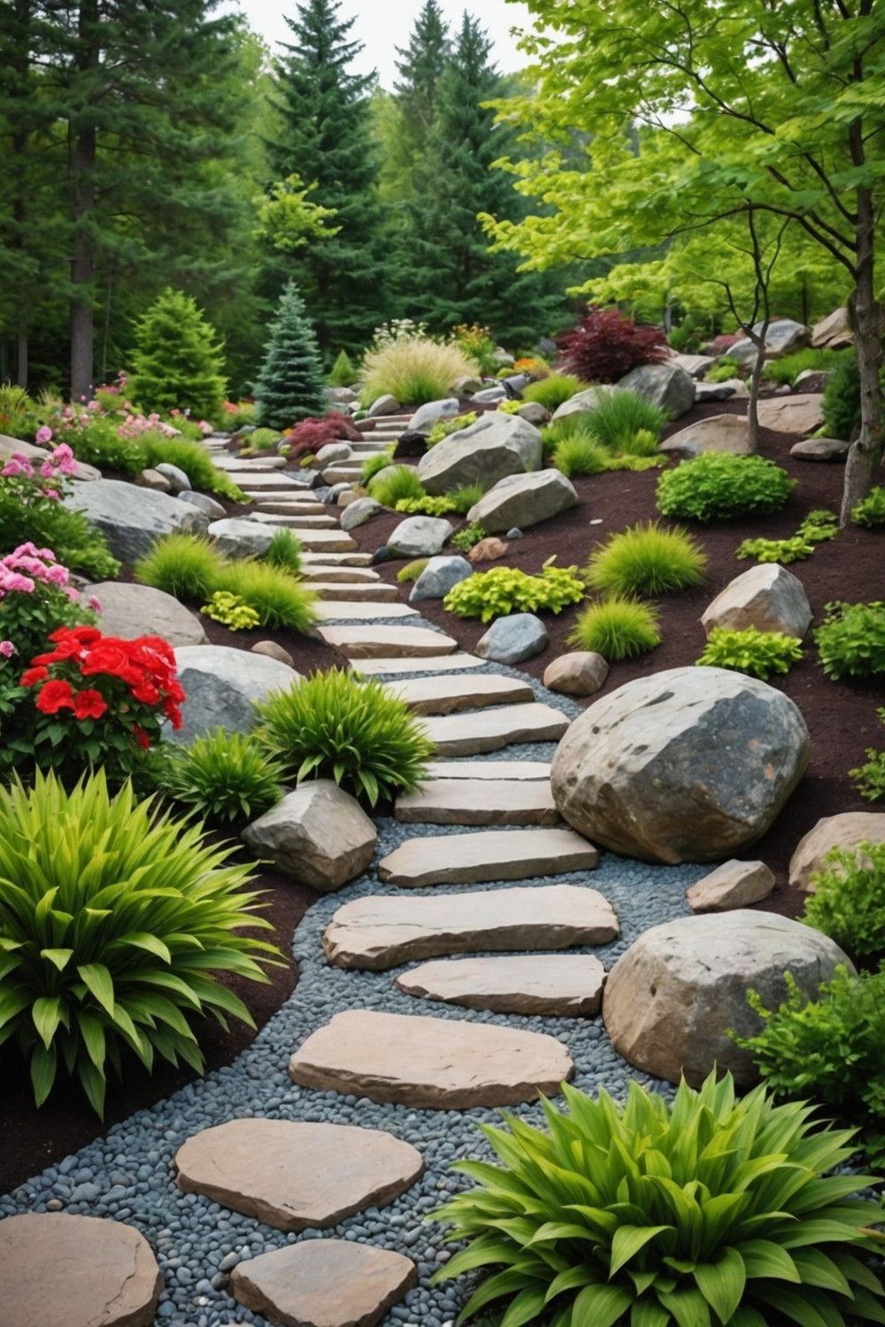 Boulders as Centerpieces