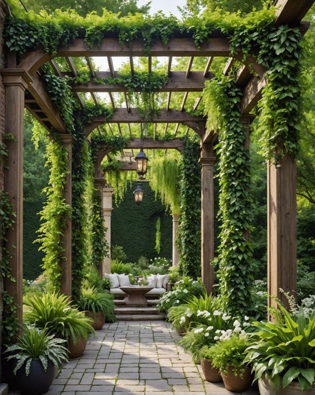 Pergola with Vertical Garden