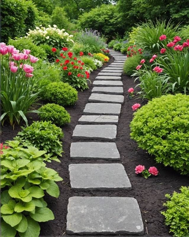 Install a stepping stone path.