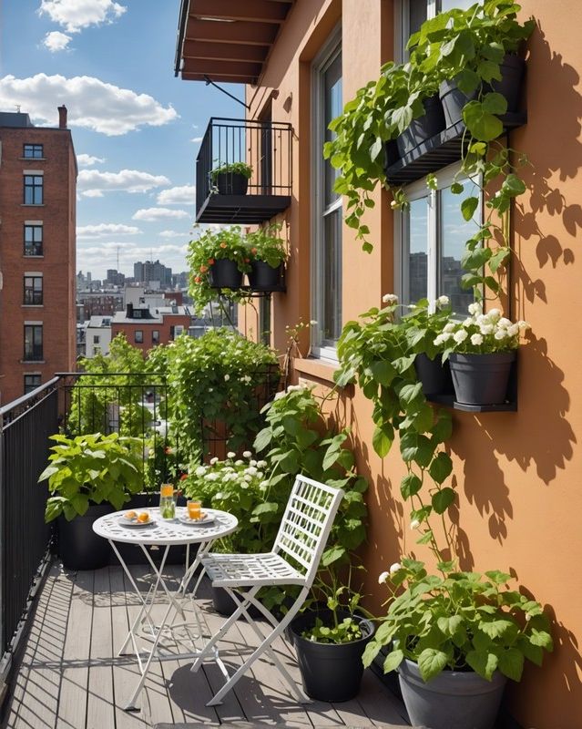Balcony Railing Trellis
