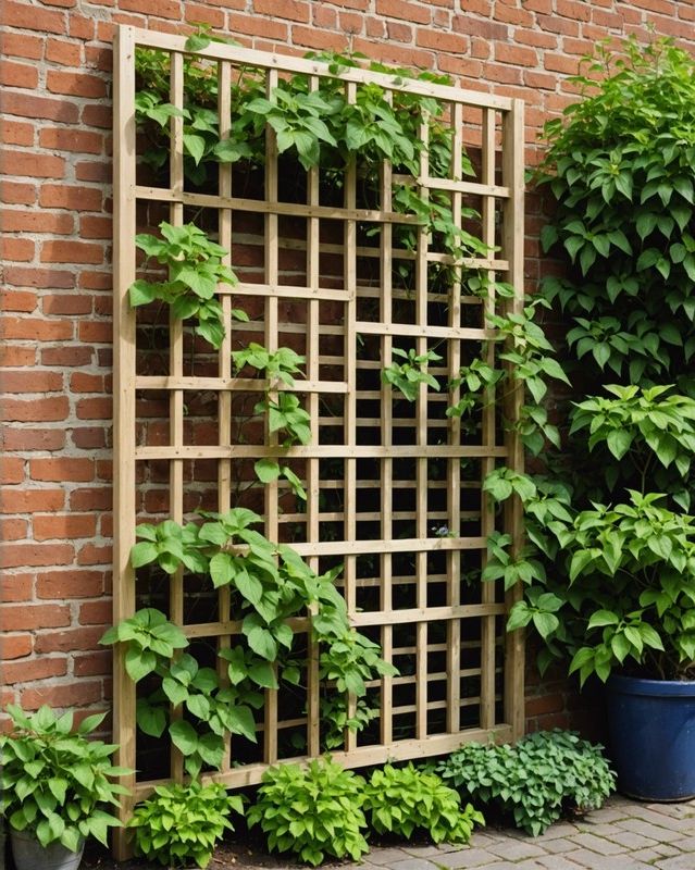 Fan-shaped trellis