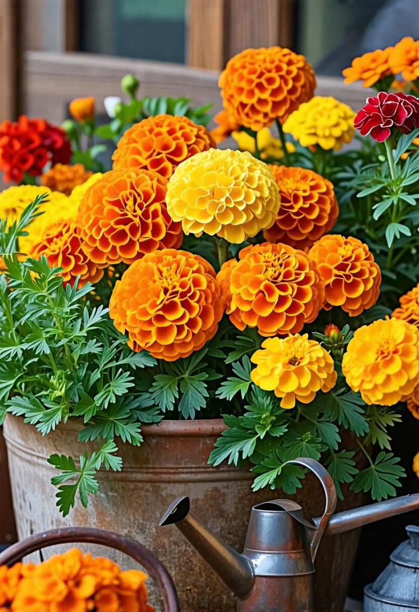 Incorporating Marigolds in Container Gardens