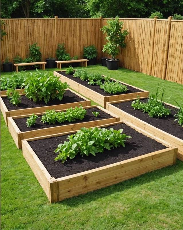 Bamboo Raised Garden Bed