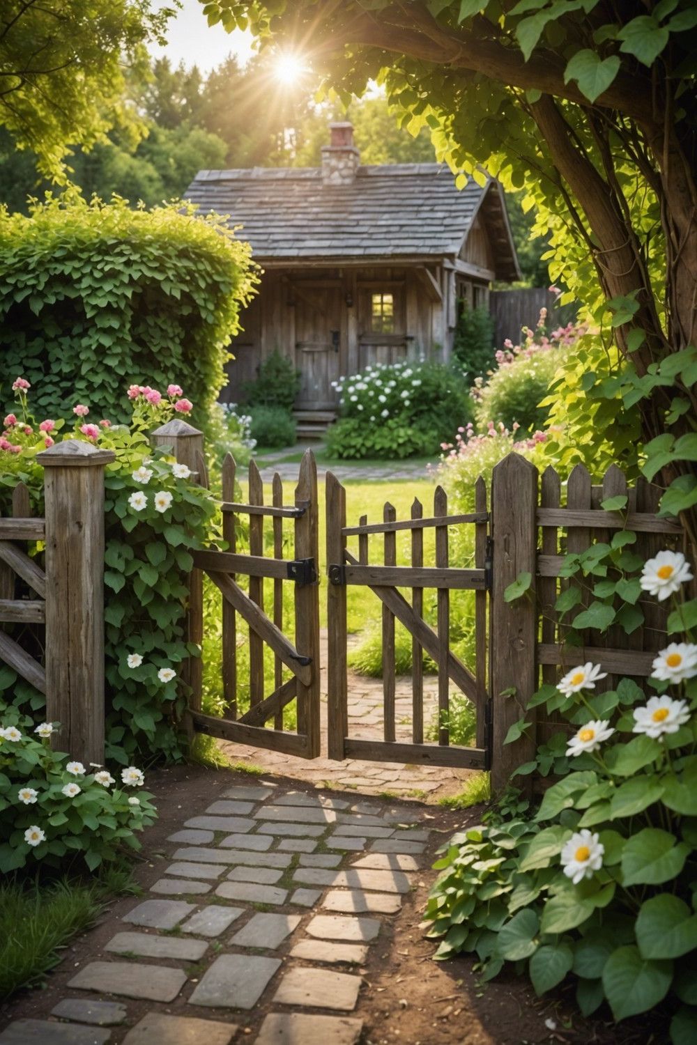 Rustic Wooden Fences and Gates
