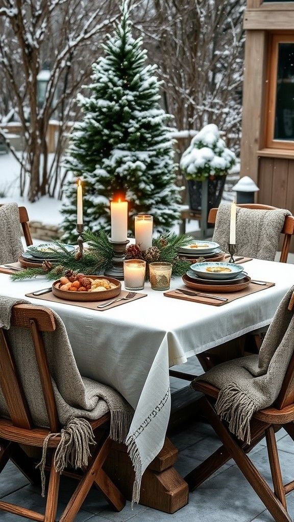 Winter-Themed Table Settings